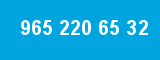965 220 65 32 965 220 65 32